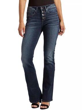 Women's Silver Jeans Co. Suki Button-Up Curvy Bootcut Jeans